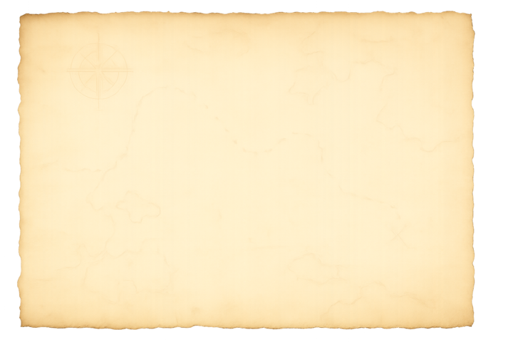 Vintage treasure map background displaying Pirates & Parrots Car Wash comprehensive service benefits and premium car detailing offerings